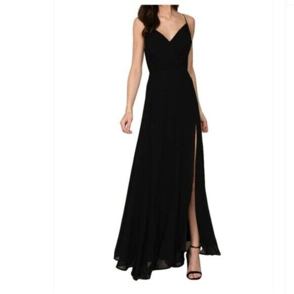 Yumi Kim Womens Kat Maxi Dress Black DR23-02M Size XS NWT